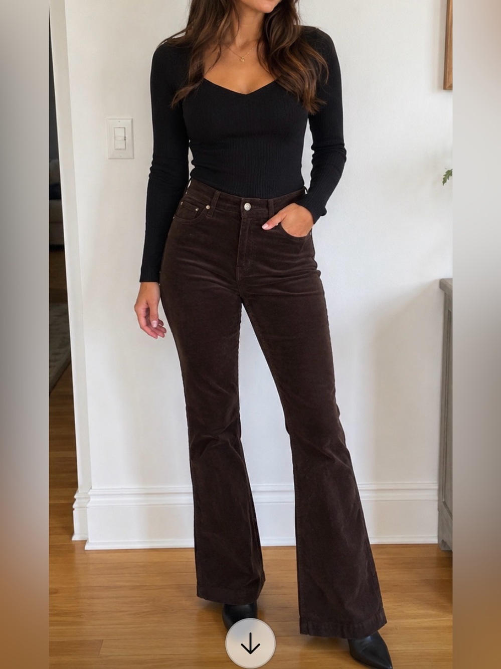 New With Tags- Mango- Bootcut Corduroy Pants- Size 2